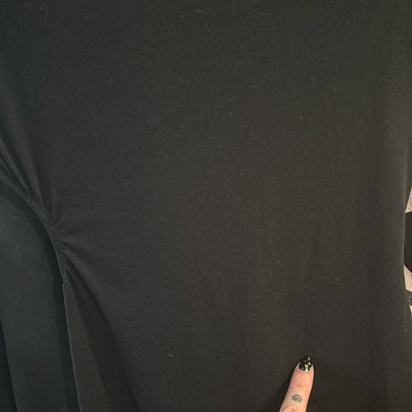 NWT - Black Twist Knot Ruched Cut-Out Waist Bodycon Mini Large Dress - Picture 7 of 7